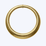 Bold Retro Tubogas Collar Necklace