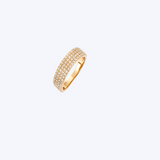 Yellow Gold Pave Diamond Ring