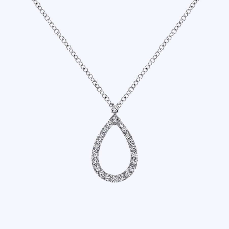 Diamond Teardrop Necklace