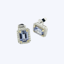 Load image into Gallery viewer, Amelie Sapphire &amp; Diamond Studs
