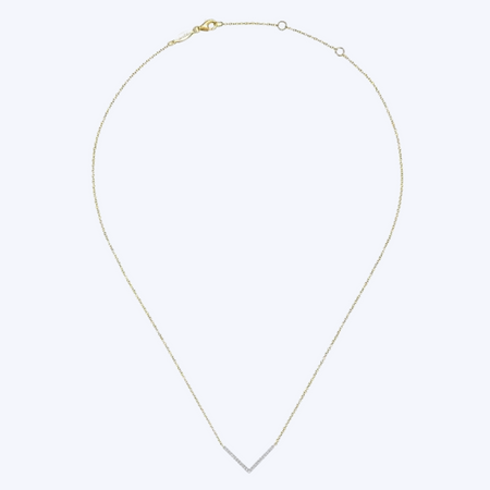 Betsey Diamond Chevron Necklace