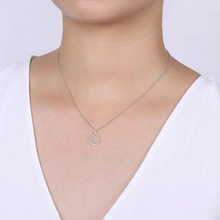 Load image into Gallery viewer, Diamond Teardrop Necklace
