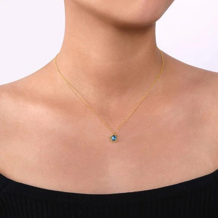 Bujukan Blue Topaz Necklace