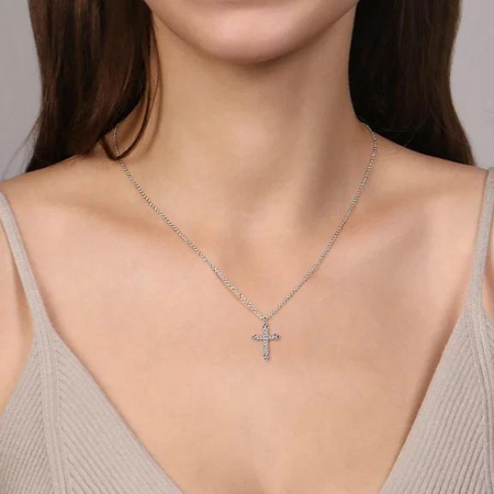 Angie Diamond Cross Necklace