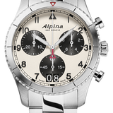 Quartz WR100 SS Brac White Watch