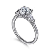 Nadia Three Stone Diamond Engagement Ring