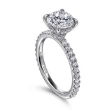 Stefie Round Diamond Engagement Ring