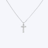 Petite Diamond Cross Necklace