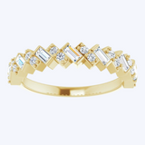 Stacked Bar Diamond Band