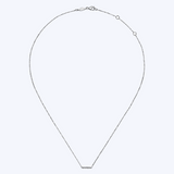 Gaby Petite Diamond Bar Necklace