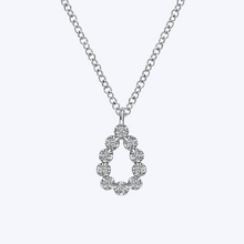 Load image into Gallery viewer, Teardrop Diamond Pendant Necklace

