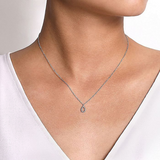 Teardrop Diamond Pendant Necklace