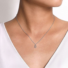 Load image into Gallery viewer, Teardrop Diamond Pendant Necklace
