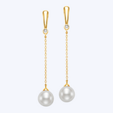 Tina Pearl & Diamond Earrings