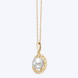 Link Pearl Pendant Necklace