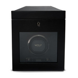 Black British Racing Single Watch Winder w/ Storage