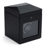 Black British Racing Single Watch Winder w/ Storage