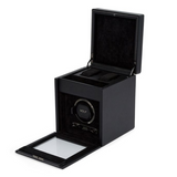 Black British Racing Single Watch Winder w/ Storage