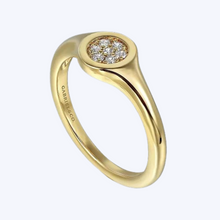 Load image into Gallery viewer, Diamond Pave Signet Ring
