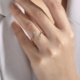 Diamond Bypass Ladies Ring