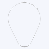 Diamond Curved Bar Necklace