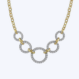 Diamond Circles Chain Necklace