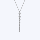 Graduating Vertical Diamond Bar Necklace