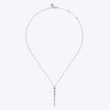 Graduating Vertical Diamond Bar Necklace