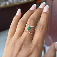 Load image into Gallery viewer, Crossover Emerald Ring
