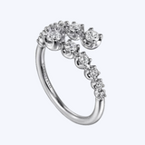 Diamond Bypass Ring