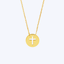 Load image into Gallery viewer, Mini Cross Cutout Necklace
