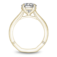 Load image into Gallery viewer, Claw Prong Milgrain Solitaire Engagement Ring
