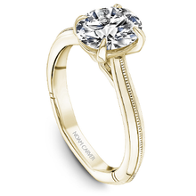 Load image into Gallery viewer, Claw Prong Milgrain Solitaire Engagement Ring
