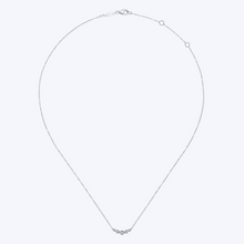 Load image into Gallery viewer, Bezel Set Graduating Diamond Bar Necklace

