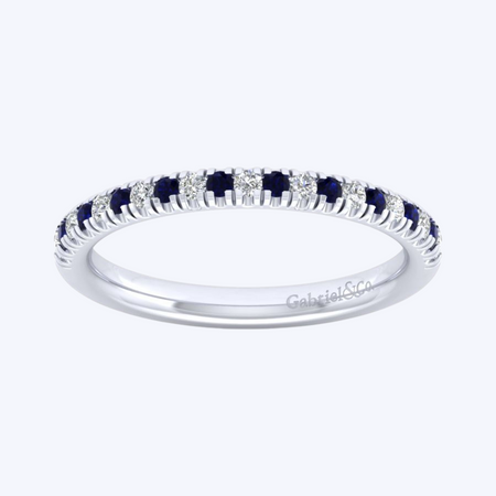 Sapphire and Diamond Anniversary Band