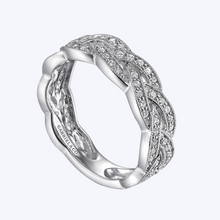 Load image into Gallery viewer, Braided Diamond Milgrain Ring
