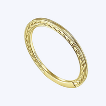 Load image into Gallery viewer, Milgrain Slim Stackable Ring
